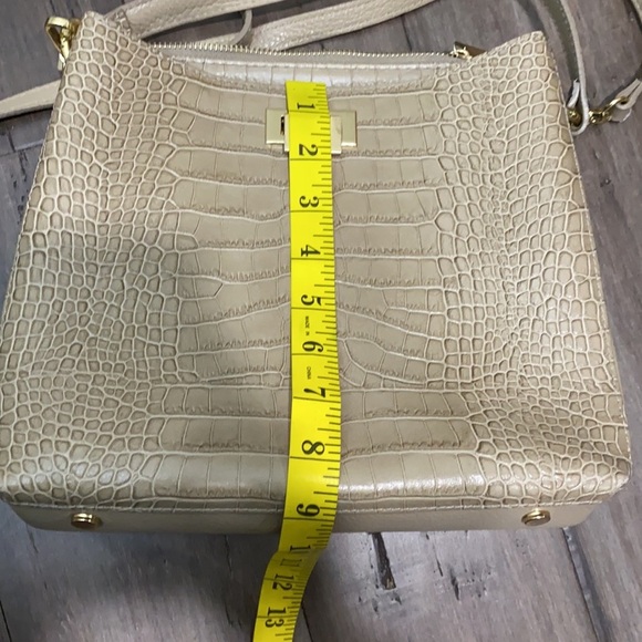 Valentina Fiore aligator crocodile beige bag - Picture 9 of 14